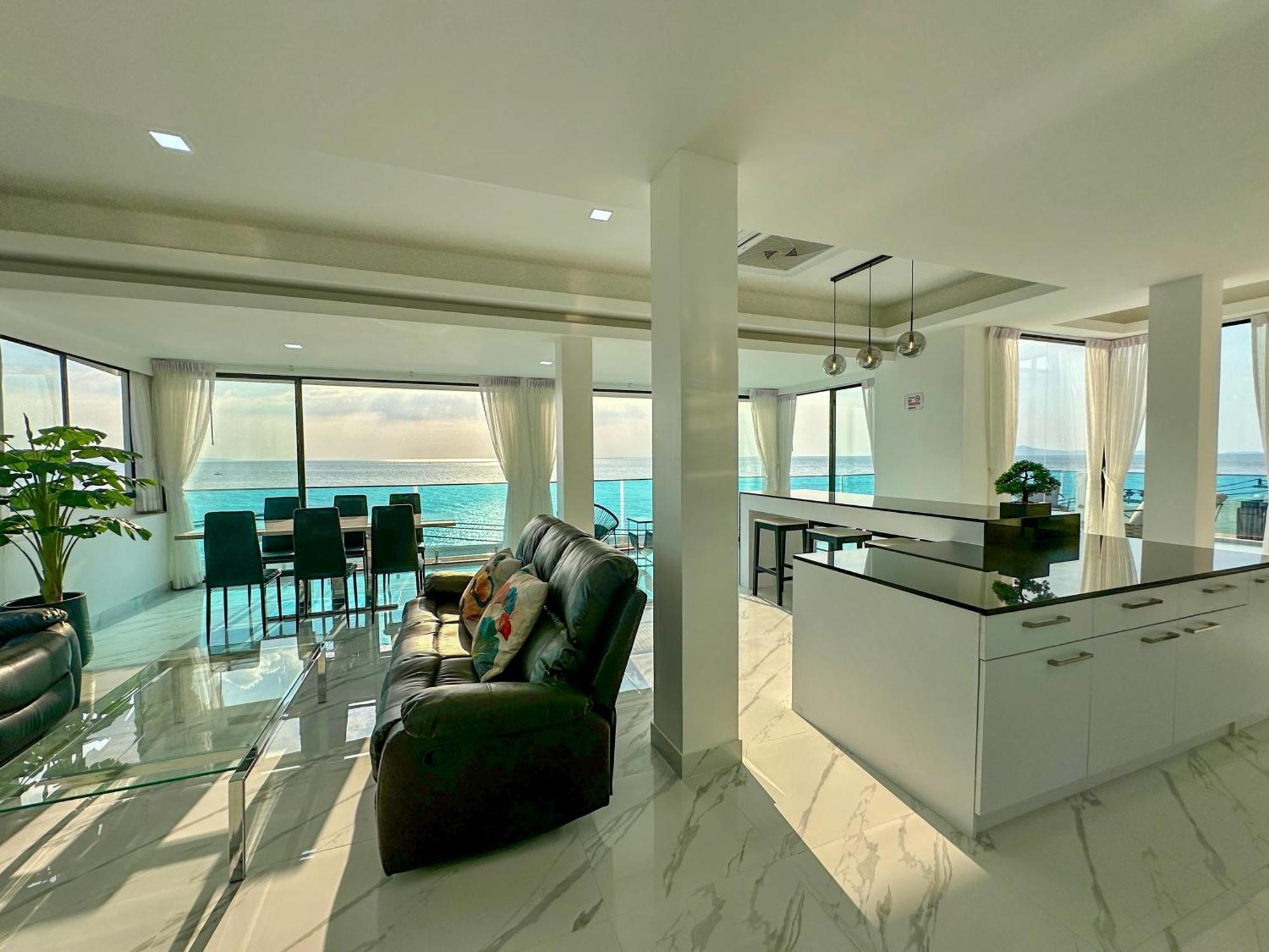 Stunning Beachfront View Luxurious Apartment 40 Джомтьен Экстерьер фото